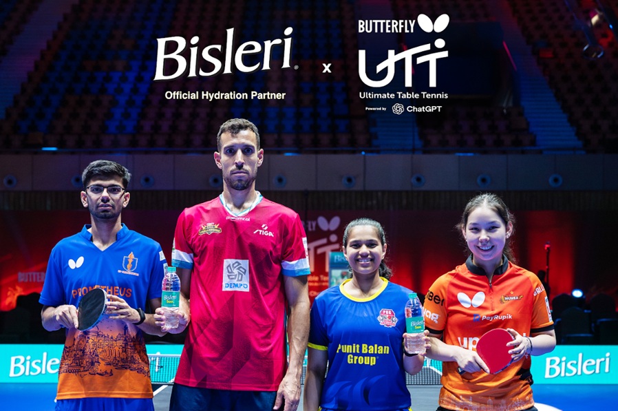 Bisleri International Partners with Ultimate Table Tennis as Official Hydration Partner for the Second Year